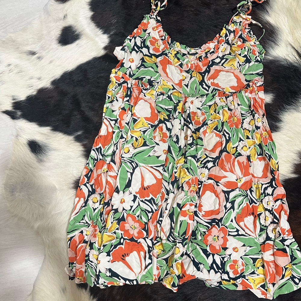 Patrons of Peace Strapless Floral Dress - Multicolor